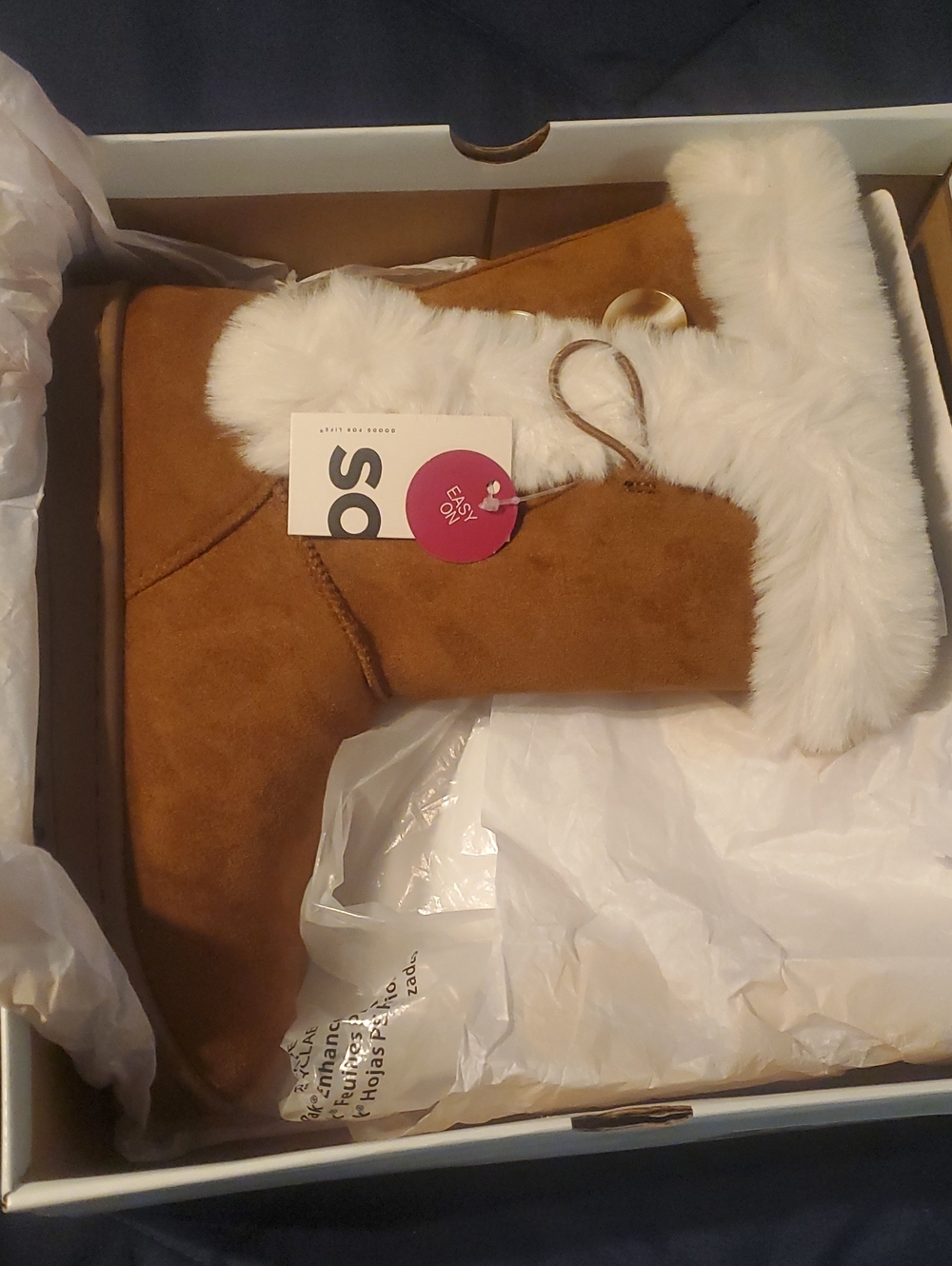 Cozy Faux Fur Trim Tan Suede Winter Boot